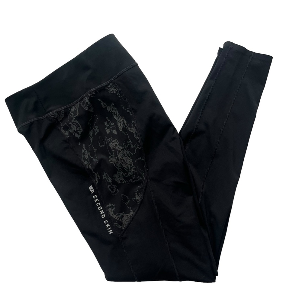 Second Skin Women’s Size Small Black Compression High Rise Athletic Gym Leggings